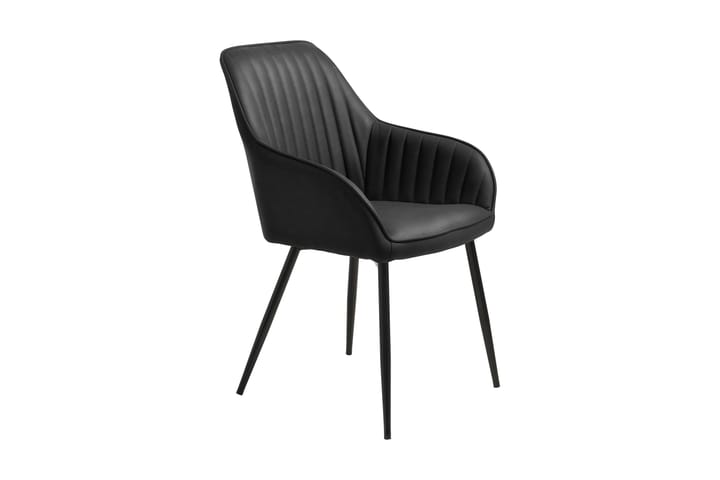 Karmituoli Saladdin - Musta - Meikkituoli - Käsinojallinen tuoli - Ruokapöydän tuolit