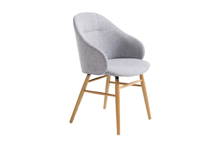 Karmituoli Yalatif - Harmaa - Meikkituoli - Käsinojallinen tuoli - Ruokapöydän tuolit