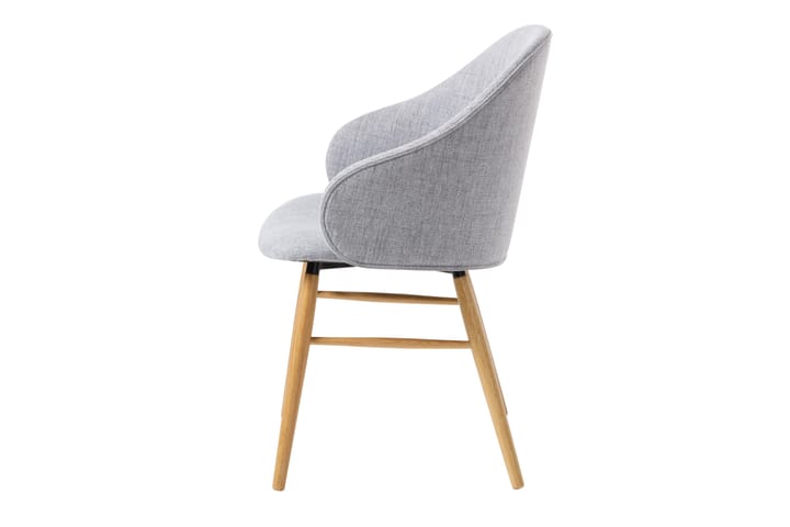Karmituoli Yalatif - Harmaa - Ruokapöydän tuolit - Meikkituoli - Käsinojallinen tuoli