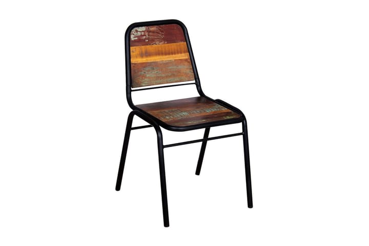 Ruokapöydän tuolit 4 kpl täysi uusiokäytetty puu - Ruskea - Ruokapöyd�än tuolit - Käsinojallinen tuoli - Meikkituoli