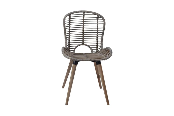Ruokapöydän tuolit 6 kpl ruskea luonnollinen rottinki - Ruskea - Meikkituoli - Käsinojallinen tuoli - Ruokapöydän tuolit