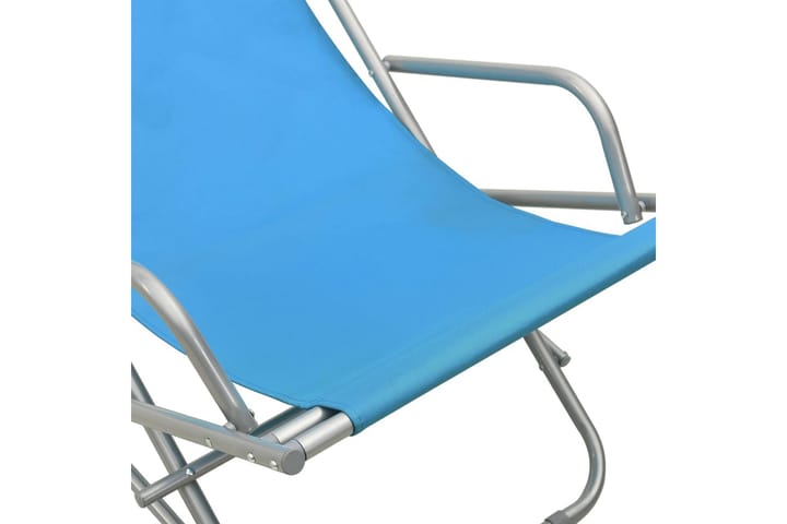 Keinutuolit 2 kpl teräs sininen - Sininen - Pyörivät tuolit & keinutuoli