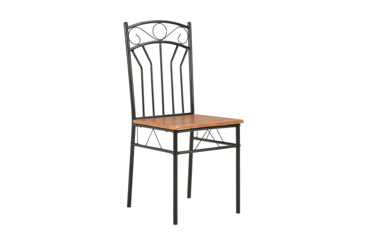 Ruokapöydän tuolit 2 kpl ruskea MDF - Ruskea - Ruokapöydän tuolit - Käsinojallinen tuoli - Meikkituoli