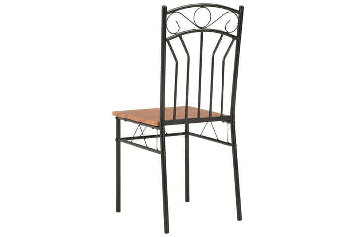 Ruokapöydän tuolit 4 kpl ruskea MDF - Ruskea - Ruokapöydän tuolit - Käsinojallinen tuoli - Meikkituoli