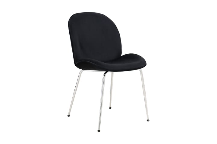 Ruokatuoli Jemal 51 cm - Musta/Hopea - Ruokapöydän tuolit
