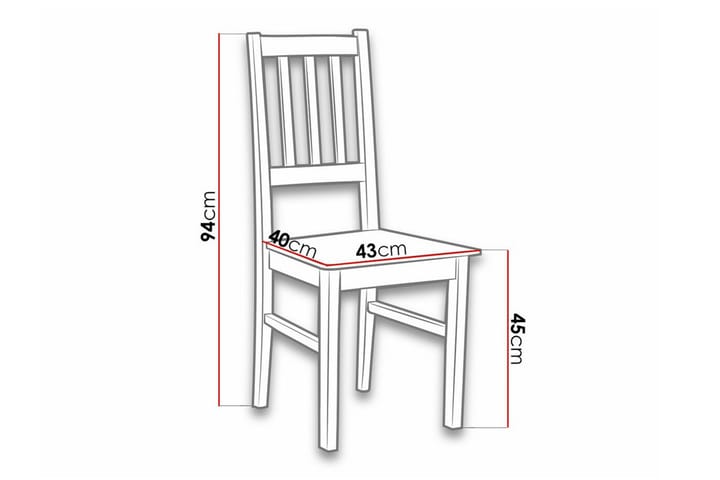 Ruokatuoli Lufti - Musta/Puu - Ruokapöydän tuolit
