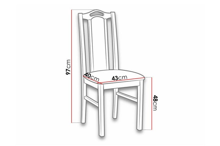 Ruokatuoli Lufti - Musta/Valkoinen - Ruokapöydän tuolit