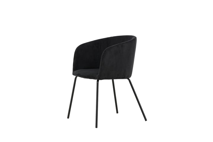 Berita Käsinojatuoli Musta - Venture Home - Ruokapöydän tuolit - Meikkituoli - Käsinojallinen tuoli
