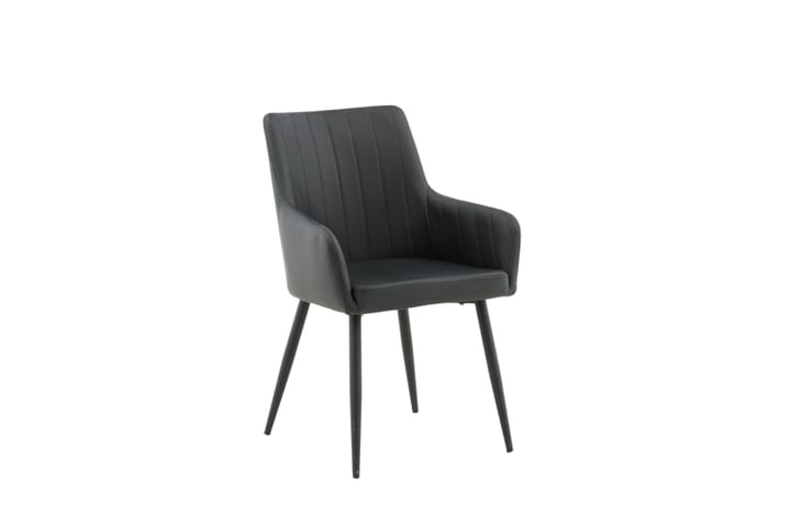 Caspien Käsinojatuoli Musta - Venture Home - Ruokapöydän tuolit - Meikkituoli - Käsinojallinen tuoli