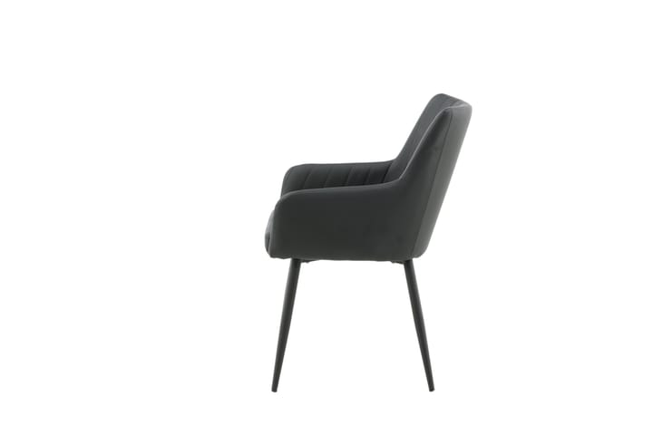 Caspien Käsinojatuoli Musta - Venture Home - Ruokapöydän tuolit - Meikkituoli - Käsinojallinen tuoli