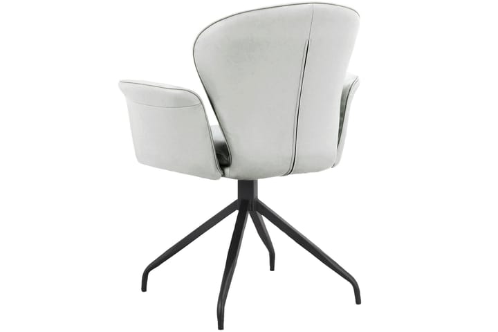 Käsinojallinen tuoli Ingakien - Vaaleanharmaa - Ruokapöydän tuolit - Meikkituoli - Käsinojallinen tuoli