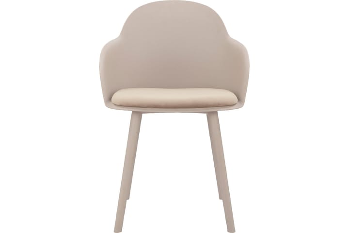 K�äsinojallinen tuoli Kaella - Beige - Ruokapöydän tuolit - Meikkituoli - Käsinojallinen tuoli