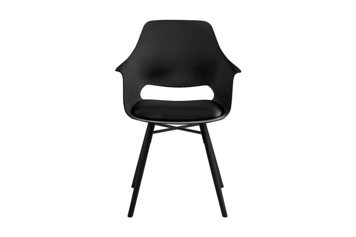 Käsinojallinen tuoli Kehysona - Musta - Ruokapöydän tuolit - Meikkituoli - Käsinojallinen tuoli