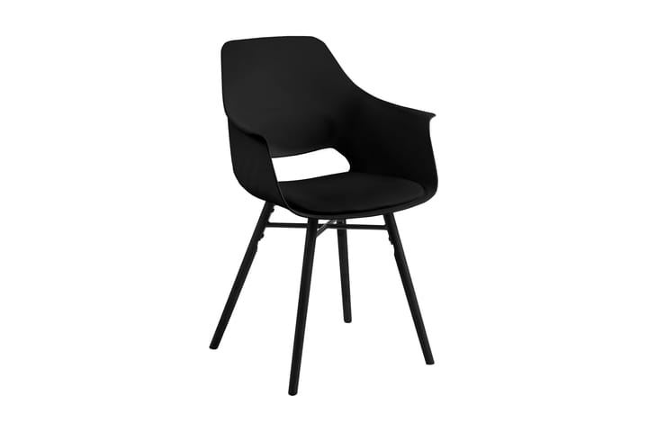 Käsinojallinen tuoli Kehysona - Musta - Meikkituoli - Käsinojallinen tuoli - Ruokapöydän tuolit