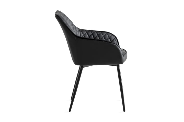 Nojatuoli Olingdal - Musta - Ruokapöydän tuolit - Meikkituoli - Käsinojallinen tuoli