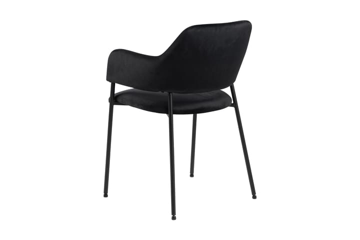 Nojatuoli Orven - Musta/Matta Musta - Ruokapöydän tuolit - Meikkituoli - Käsinojallinen tuoli