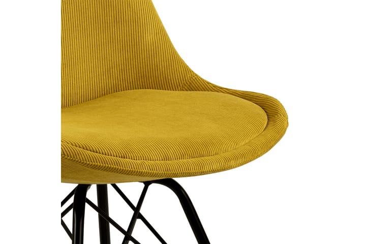 Ruokatuoli Gusten - Keltainen/Musta - Ruokapöydän tuolit