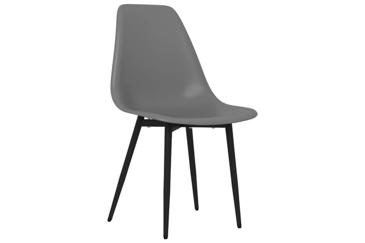 Ruokatuolit 4 kpl harmaa PP - Meikkituoli - Käsinojallinen tuoli - Ruokapöydän tuolit