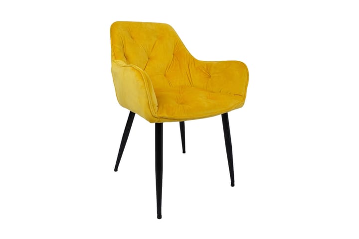 Tuoli Brita 61x57x83 cm Keltainen - Ruokapöydän tuolit