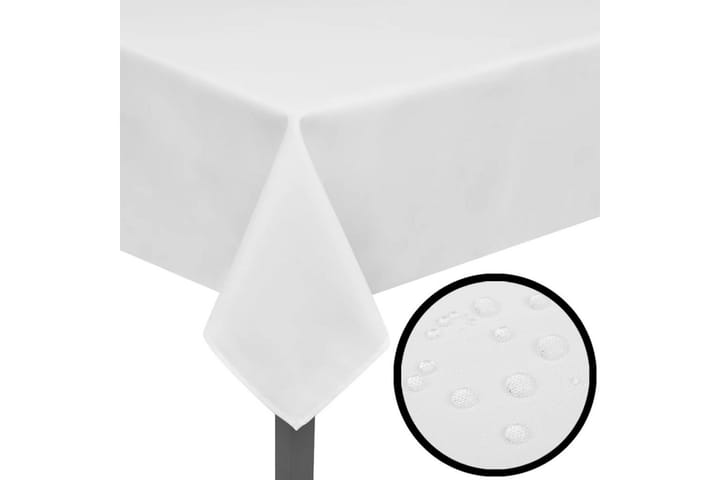 5 pöytäliinaa Valkoinen 190 x 130 cm - Valkoinen - Kaitaliina - Keittiötekstiilit