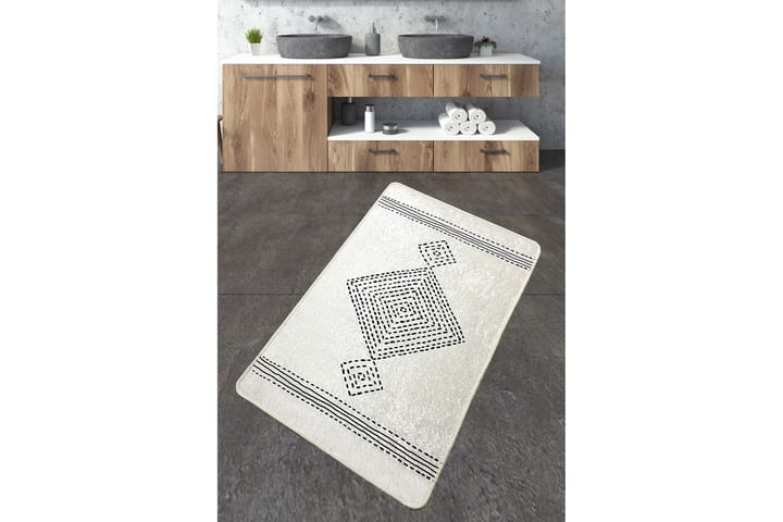 Kylpyhuonematto Niksiya 70x120 cm Suorakaide - Monivärinen - Kylpyhuoneen matto