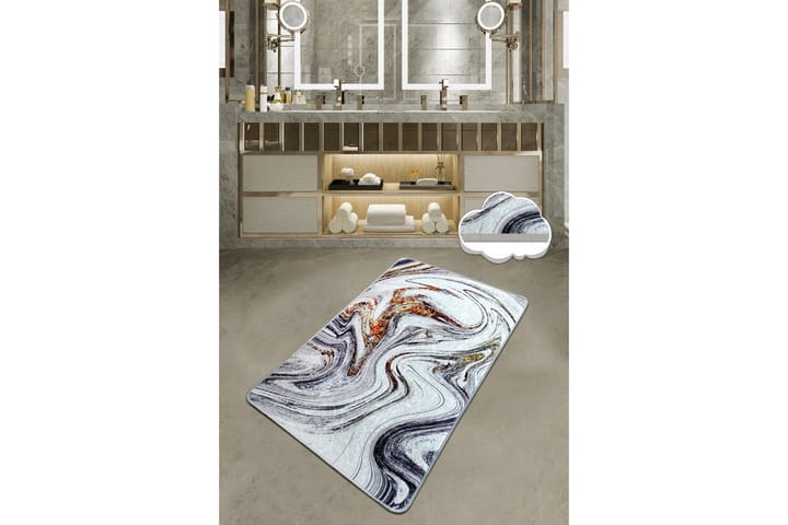 Kylpyhuonematto Parinka 70x120 cm Suorakaide - Monivärinen - Kylpyhuoneen matto
 - Pyöreät matot