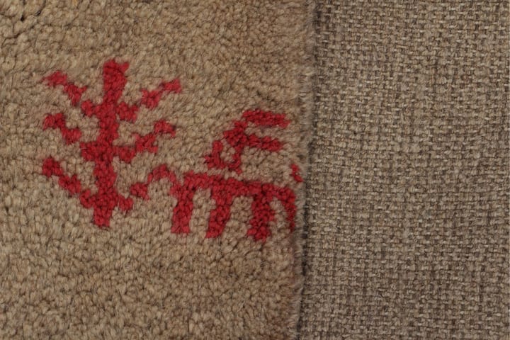 Käsinsolmittu Gabbeh Shiraz Villa Beige 176x237cm - Beige - Persialainen matto - Itämainen matto - Käsintehdyt matot