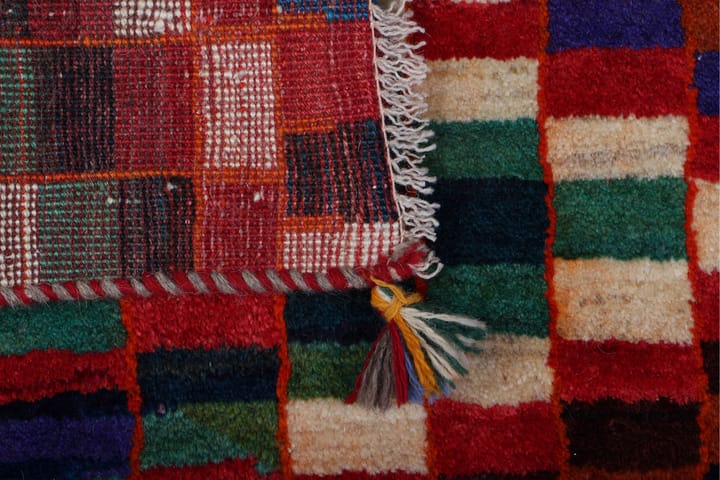Käsinsolmittu Gabbeh Shiraz Villa Moniväri 77x117cm - Monivärinen - Persialainen matto - Itämainen matto - Käsintehdyt matot