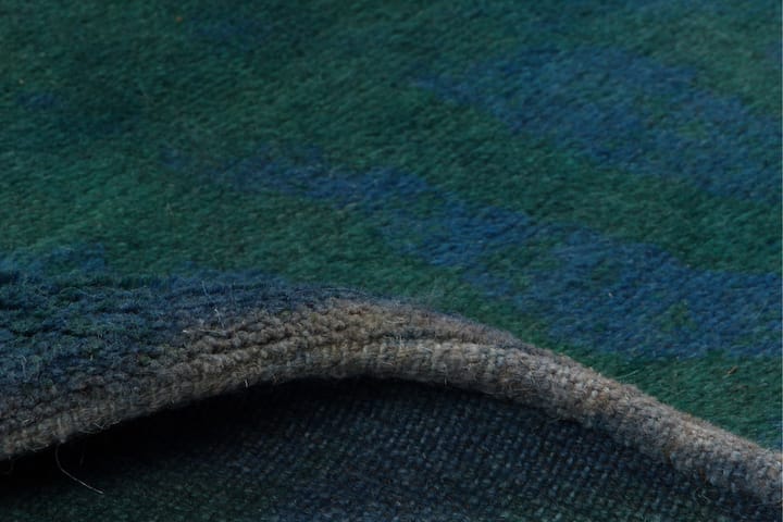 Käsinsolmittu Gabbeh Shiraz Villa T.sin/Tummanvihr 152x190cm - Tummansininen/Tummanvihreä - Persialainen matto - Itämainen matto - Käsintehdyt matot