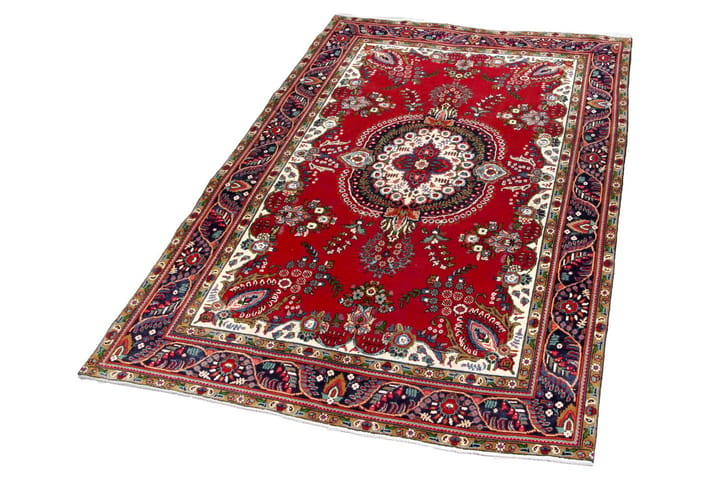 Käsinsolmittu Persialainen Patina matto 192x300 cm - Punainen/Tummansininen - Persialainen matto - Itämainen matto