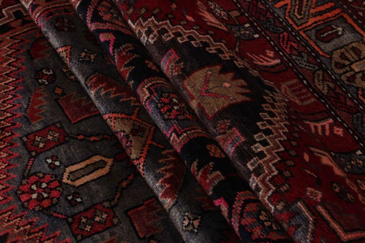 Käsinsolmittu persialainen matto 151x278 cm - Tummansininen / Punainen - Persialainen matto - Itämainen matto
