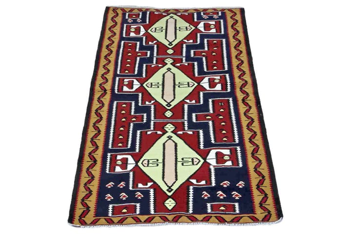 Käsinsolmittu Persialainen matto Varni 100x200 cm Kelim - Punainen/Ruskea - Kelim-matto