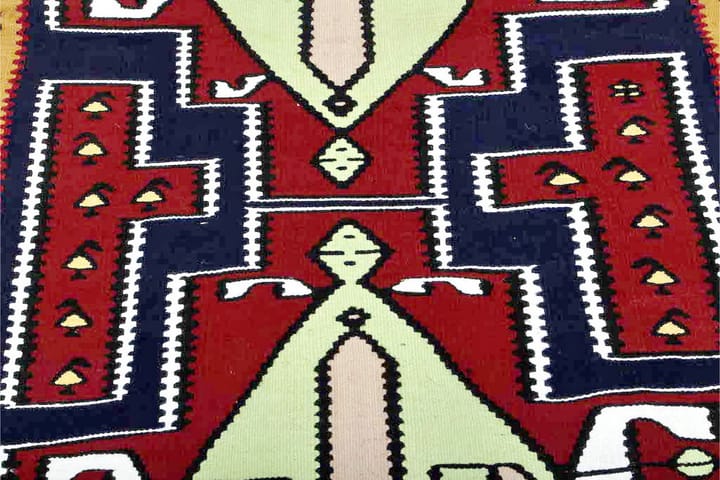 Käsinsolmittu Persialainen matto Varni 100x200 cm Kelim - Punainen/Ruskea - Kelim-matto