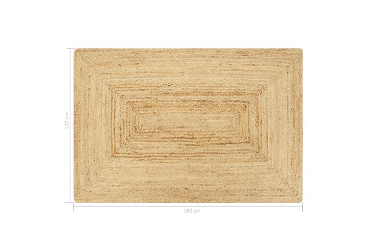 Käsintehty juuttimatto luonnollinen 120x180 cm - Ruskea - Juuttimatto & Hamppumatto - Käsintehdyt matot - Sisalmatto
