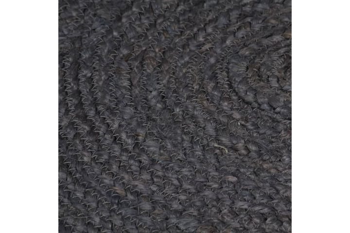 beBasic Käsintehty pyöreä juuttimatto 180 cm tummanharmaa - Harmaa - Juuttimatto & Hamppumatto - Sisalmatto