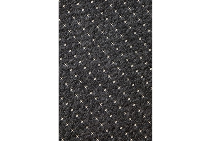 Matto Valkea 80x250 cm Musta/Harmaa - VM Carpet - Villamatto