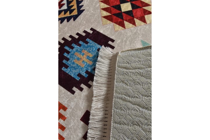 Matto Chaunta 140x190 cm - Monivärinen / Sametti - Wilton-matto - Kuviollinen matto & värikäs matto