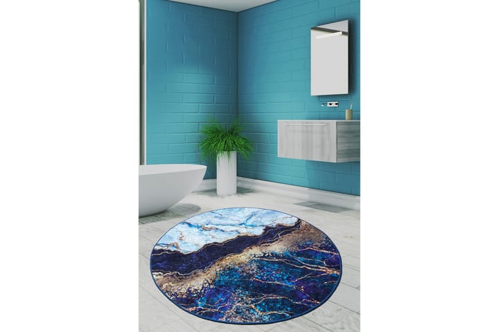 Matto Chilai 100 cm Pyöreä - Monivärinen - Wilton-matto - Kuviollinen matto & värikäs matto