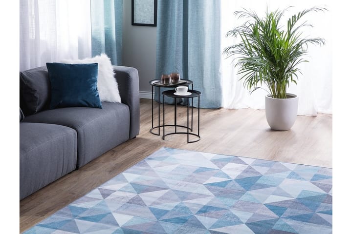 Matto Karpete 160x230 cm - Sininen - Wilton-matto - Kuviollinen matto & värikäs matto