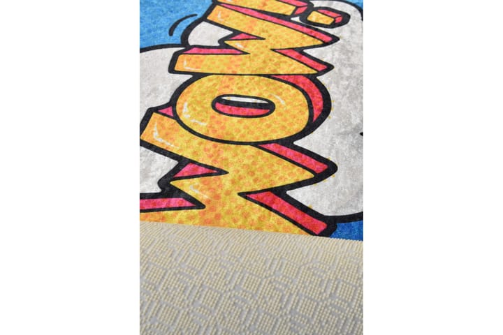 Matto Kormaz Pyöreä 100 cm - Monivärinen / Sametti - Pyöreät matot - Wilton-matto - Kuviollinen matto & värikäs matto