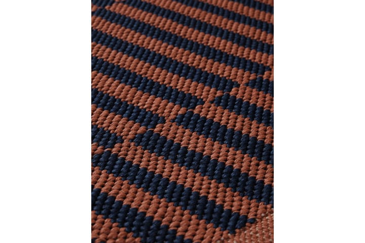 Matto Sarka 80x250 cm Okra/Sininen - Vallila - Wilton-matto - Kuviollinen matto & värikäs matto