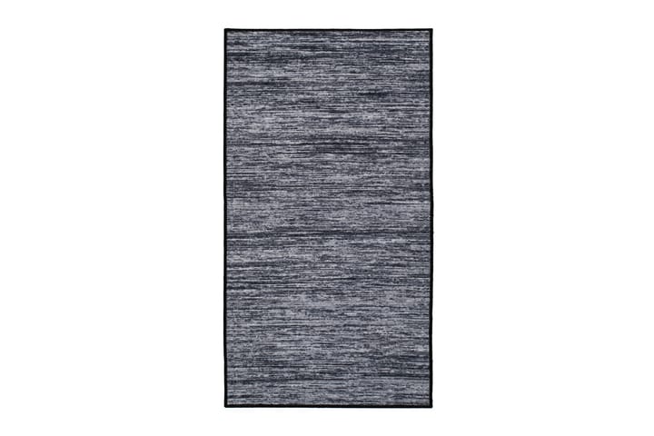 Matto Struktur 80x350 cm Musta - Musta - Wilton-matto - Pienet matot - Kuviollinen matto & värikäs matto