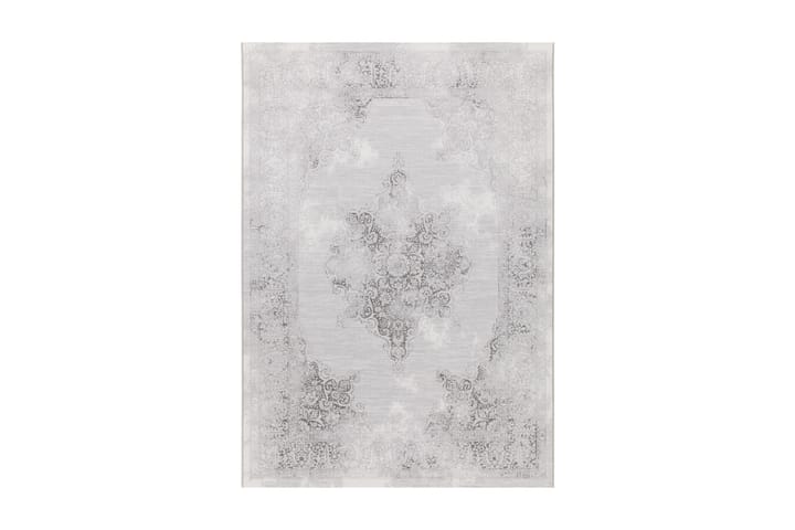 Matto Piazzo Medallion 80x300 cm Harmaa - Harmaa - Wilton-matto - Pienet matot - Kuviollinen matto & värikäs matto