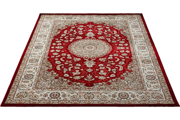 Wiltonmatto Dubai Medallion 200x290 cm Punainen - Punainen - Wilton-matto - Kuviollinen matto & värikäs matto