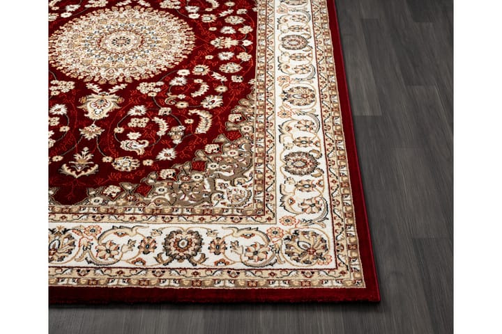 Wiltonmatto Dubai Medallion 200x290 cm Punainen - Punainen - Wilton-matto - Kuviollinen matto & värikäs matto