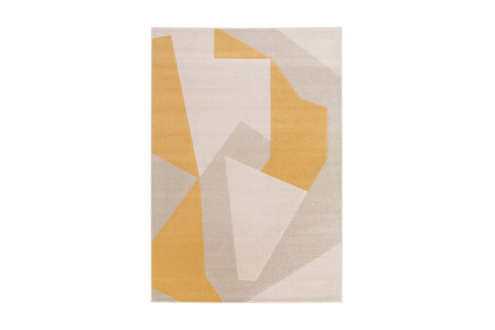 Wiltonmatto Florence Abstrakti 200x290 cm Luonnollinen/Kelta - Luonnonväri/Keltainen - Wilton-matto - Kuviollinen matto & värikäs matto