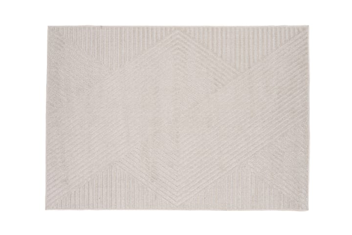 Wiltonmatto Hisayo 160x230 cm Suorakaide - Valkoinen - Wilton-matto - Kuviollinen matto & värikäs matto