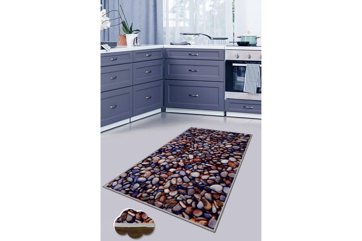 Wiltonmatto Nobukatsu 60x100 cm Suorakaide - Monivärinen - Wilton-matto - Kuviollinen matto & värikäs matto