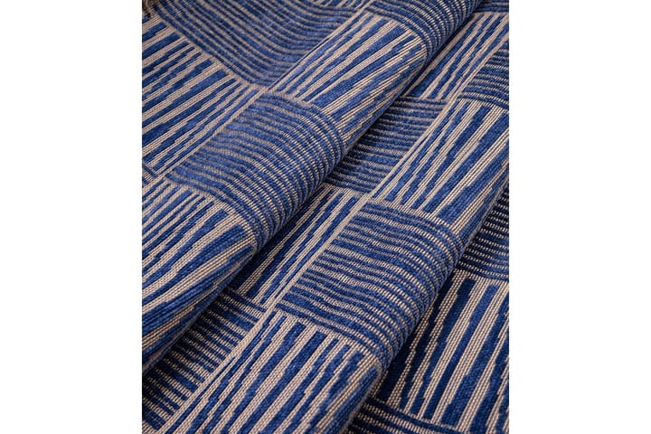 Wiltonmatto Nishino 120x180 cm Suorakaide - Laivastonsininen - Wilton-matto - Kuviollinen matto & värikäs matto