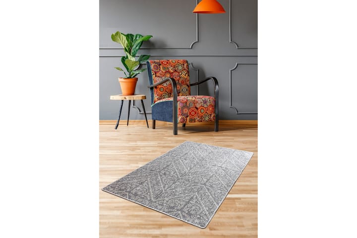 Matto Chilai 80x120 cm - Harmaa - Wilton-matto - Pienet matot - Kuviollinen matto & värikäs matto